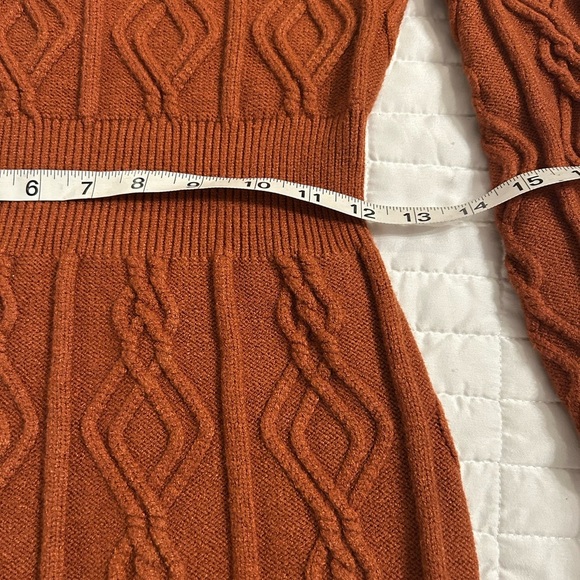 Fashion Nova “Hello Cutie” Sweater Mini Dress – Camel (Like New) - Picture 5 of 8